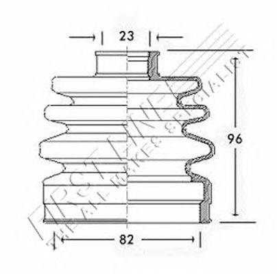 Пыльник, приводной вал FIRST LINE FCB2184