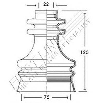 Пыльник, приводной вал FIRST LINE FCB2700
