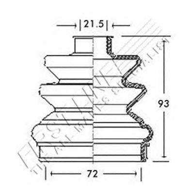 Пыльник, приводной вал FIRST LINE FCB2761