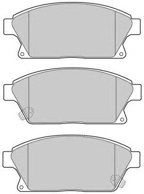 Комплект тормозных колодок, дисковый тормоз FREMAX FBP1723