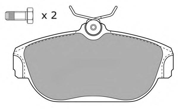 Комплект тормозных колодок, дисковый тормоз FREMAX FBP0801