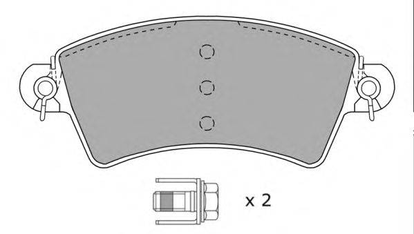 Комплект тормозных колодок, дисковый тормоз FREMAX FBP1169