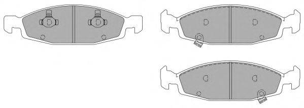 Комплект тормозных колодок, дисковый тормоз FREMAX FBP1325