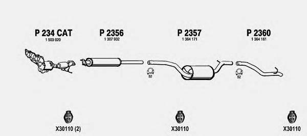 Система выпуска ОГ FENNO FO604