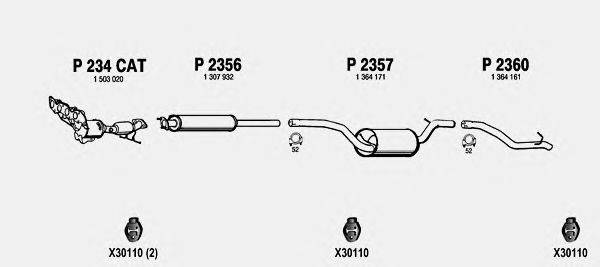 Система выпуска ОГ FENNO FO607