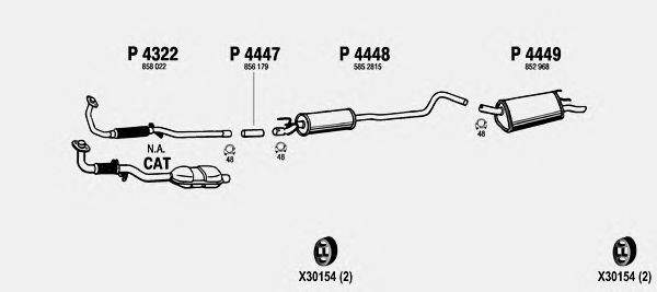Система выпуска ОГ FENNO OP202