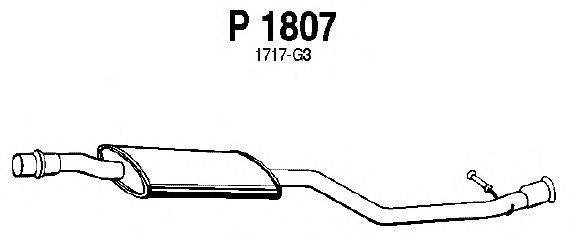 Средний глушитель выхлопных газов FENNO P1807