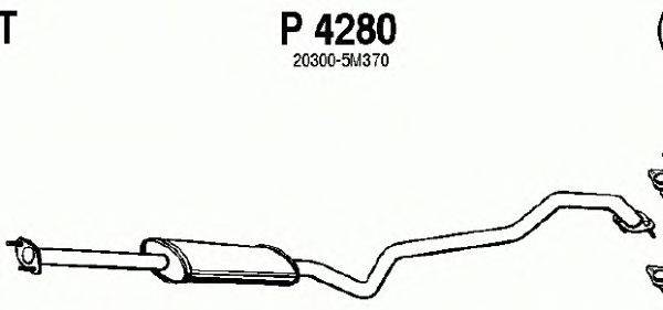Средний глушитель выхлопных газов FENNO P4280