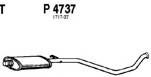 Средний глушитель выхлопных газов FENNO P4737