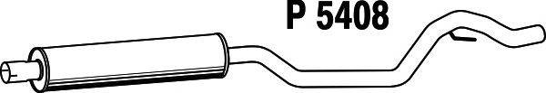 Средний глушитель выхлопных газов FENNO P5408