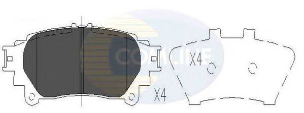 Комплект тормозных колодок, дисковый тормоз COMLINE CBP06078