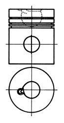 Поршень KOLBENSCHMIDT 92498600