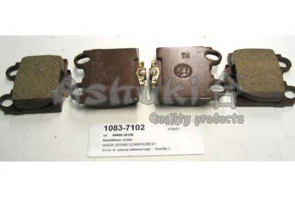 Комплект тормозных колодок, дисковый тормоз ASHUKI 1083-7102