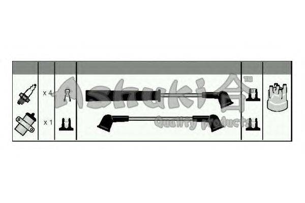 Комплект проводов зажигания ASHUKI M504-01I