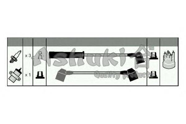 Комплект проводов зажигания ASHUKI D124-05
