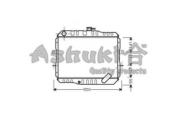 Радиатор, охлаждение двигателя ASHUKI C557-02