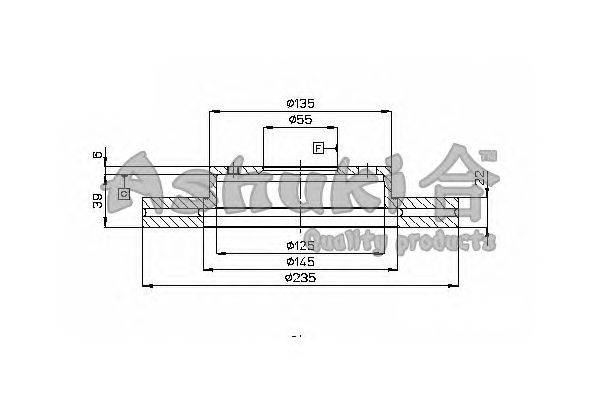 Тормозной диск ASHUKI M608-13