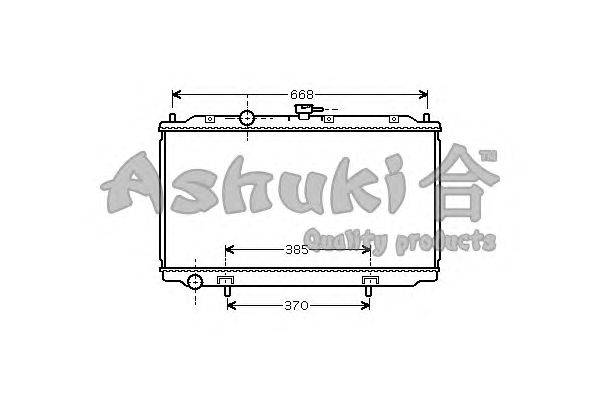 Радиатор, охлаждение двигателя ASHUKI N651-21