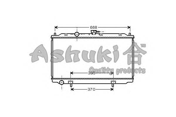 Радиатор, охлаждение двигателя ASHUKI N651-30