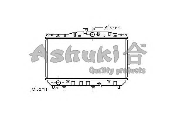 Радиатор, охлаждение двигателя ASHUKI T55222