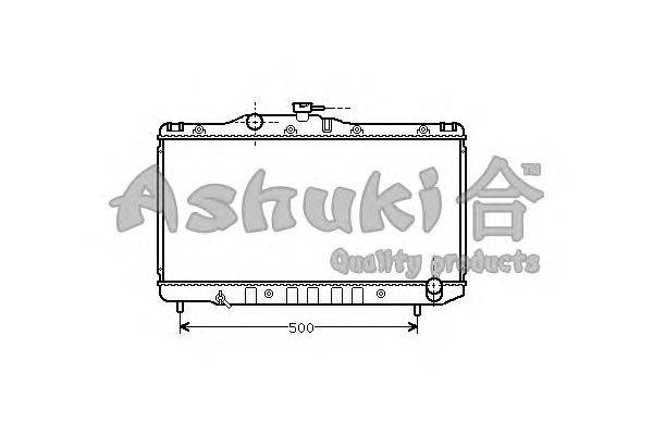 Радиатор, охлаждение двигателя ASHUKI T554-71