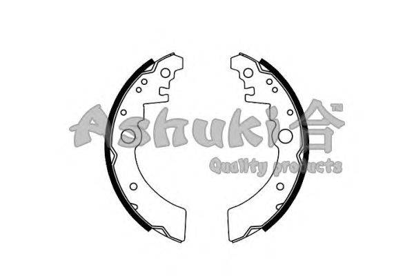 Комплект тормозных колодок ASHUKI K-7743