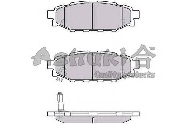 Комплект тормозных колодок, дисковый тормоз ASHUKI S011-50J
