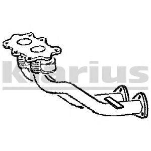 Труба выхлопного газа KLARIUS 301944