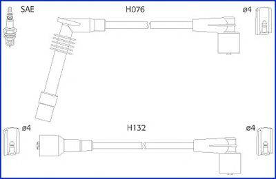 Комплект проводов зажигания HÜCO 134246