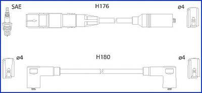Комплект проводов зажигания HÜCO 134766