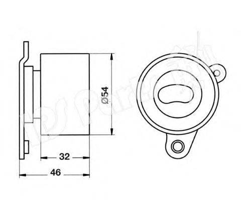 Устройство для натяжения ремня, ремень ГРМ IPS Parts ITB-6243