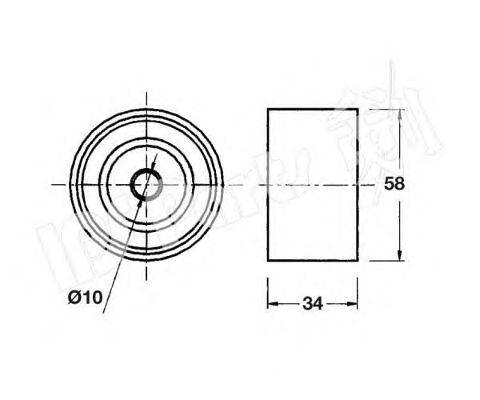 Устройство для натяжения ремня, ремень ГРМ IPS Parts ITB6320