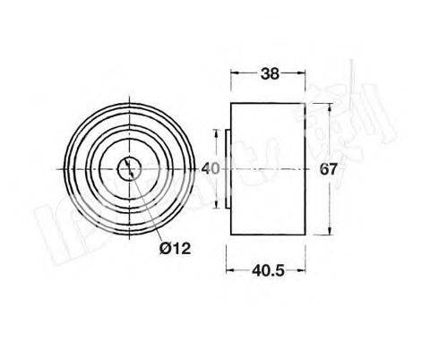 Устройство для натяжения ремня, ремень ГРМ IPS Parts ITB-6908