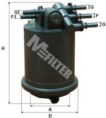 Топливный фильтр MFILTER DF 3517