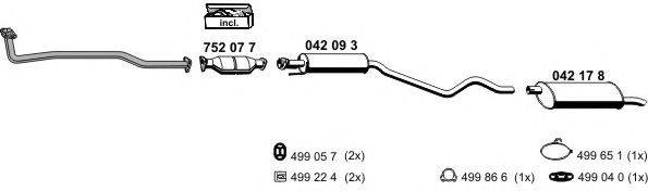 Система выпуска ОГ ERNST 050182