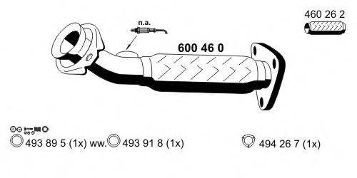 Труба выхлопного газа ERNST 600460