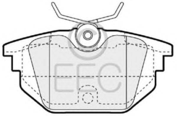 Комплект тормозных колодок, дисковый тормоз EEC BRP1058
