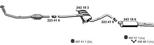 Система выпуска ОГ ERNST 010433