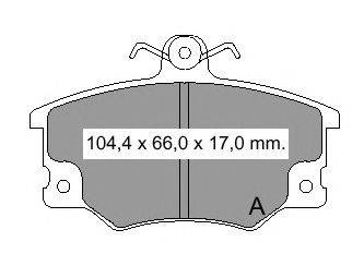 Комплект тормозных колодок, дисковый тормоз VEMA 20833