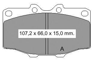 Комплект тормозных колодок, дисковый тормоз VEMA 20566