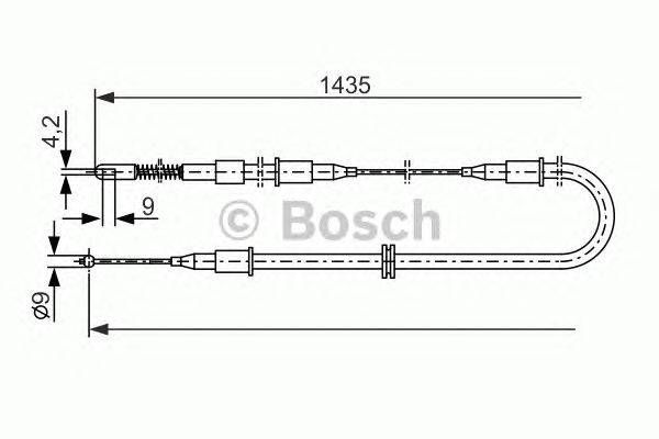 Трос, стояночная тормозная система BOSCH BC113