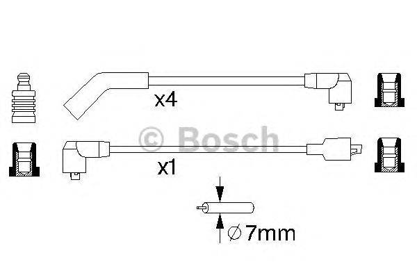 Комплект проводов зажигания BOSCH B701