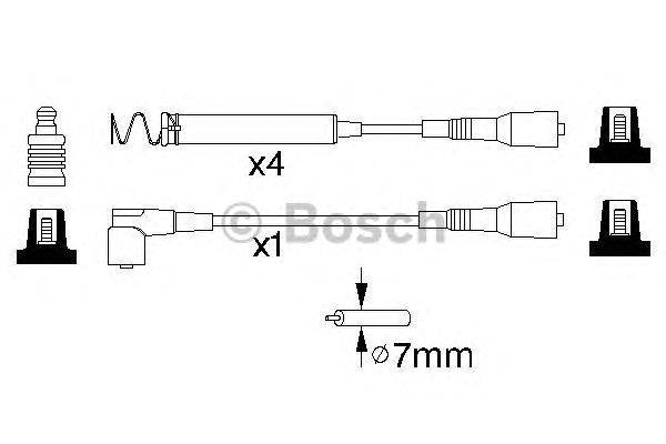 Комплект проводов зажигания BOSCH 0 986 356 771