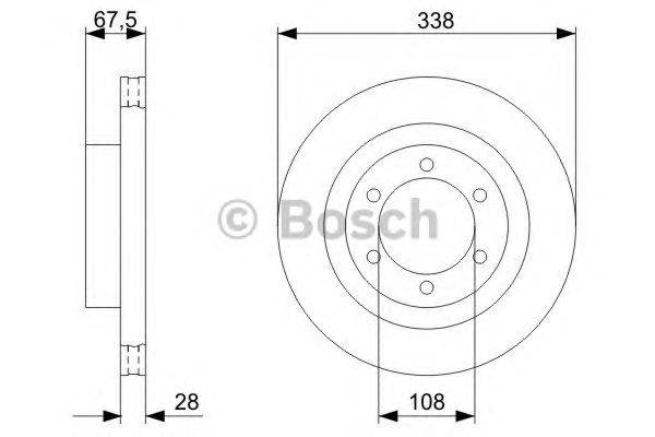 Тормозной диск BOSCH 0 986 479 304