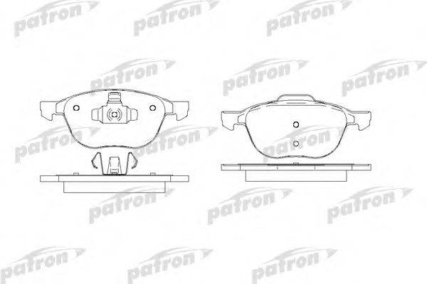 Комплект тормозных колодок, дисковый тормоз PATRON PBP1594