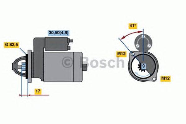 Стартер BOSCH 0 001 107 446