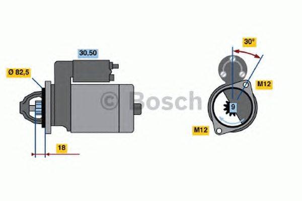 Стартер BOSCH 0 001 110 138