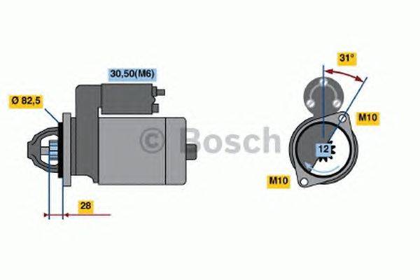 Стартер BOSCH 0 001 115 047