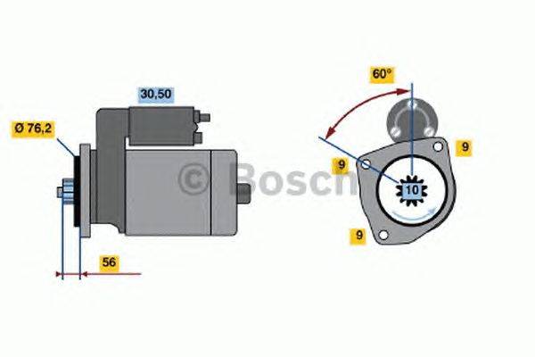 Стартер BOSCH 0 001 125 031