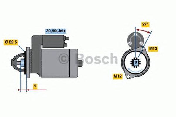 Стартер BOSCH 0 001 125 053